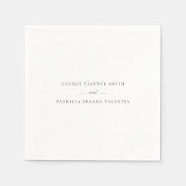 Formal Calligraphy Elegant | Hochzeit Serviette