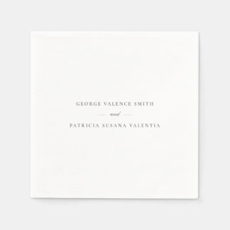 Formal Calligraphy Elegant | Hochzeit Serviette