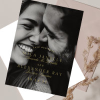 Formal Classic Elegante Calligraphy Foto Gold