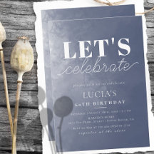 Formal Classic Navy Blauer Rauch 60. Geburtstag