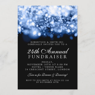 Formal Corporate Gala Event Blauer Lichter Einladung