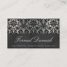 Formal Damask Horizontal - Schwarz