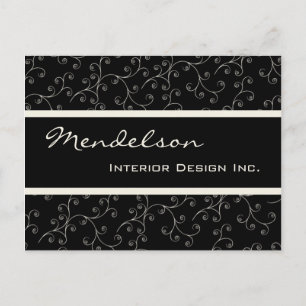Formal Deko Business Beruflich Design Zwei Postkarte