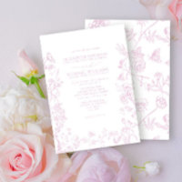 Formal Dusty Rose Chinoiserie Blumenhochzeit