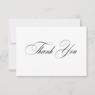 Formal Elegant Carte de remerciements