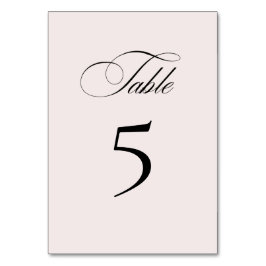 Formal Elegant Table Number Card Tischnummer