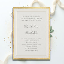 Formal Elevated Golden Ecru Modern Classic Wedding