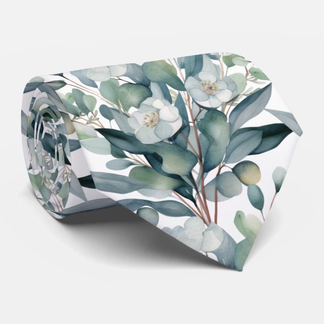 Formal Eucalyptus Neck Ties | Simple and Classic Krawatte (Gerollt)
