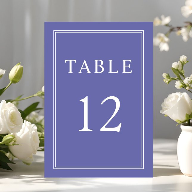 Formal Lila Lavendel Wedding Tischnummer (Elegant Formal Purple Lavender Wedding Table Number)