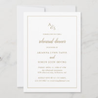 Formal Monogram Gold Probe Dinner