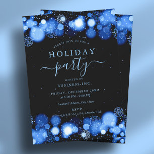 Formal Navy Glam Corporate Holiday Party Einladung