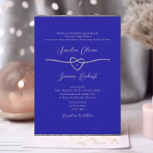Formal Royal Blue Wedding