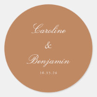 Formal Script Elegante Wedding Custom Terracotta