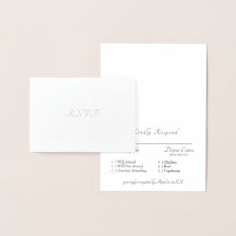 Formal Silver Foil UAWG Wedding
