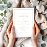 Formal Taupe Hochzeit Einladung<br><div class="desc">Formal Taupe Hochzeit Einladung</div>