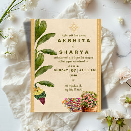 Formal Traditional Wedding Invitation 