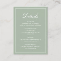 Formal Traditionelle Elegant Sage Green Wedding
