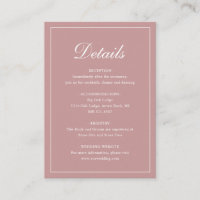 Formal Traditionelle elegante Dusty Rose Pink Wedd