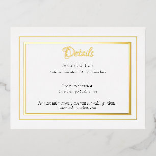 Formal verschmutzte Hochzeitskarte Folie Einladungspostkarte
