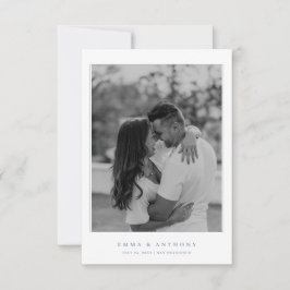 Formal Vintages Periwinkle Monogram Wedding Save The Date