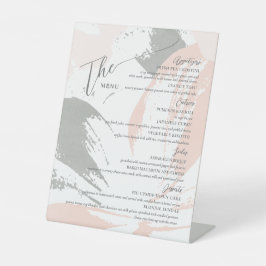 Formal Wedding Menu Elegant Sockelschild