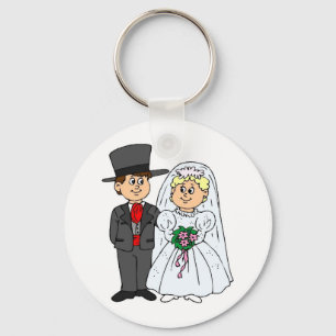 Formal Wedding Style Tophats Schlüsselanhänger