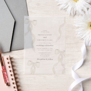 Formal White Ribbon feierliche Hochzeit