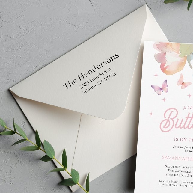 Formale Berufliche Rücksendeadresse Permastempel (Von Creator hochgeladen)