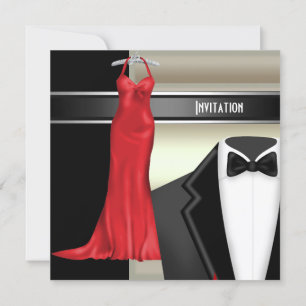 Formale Black-Tie-Einladung für Wohltätigkeitsvera Einladung