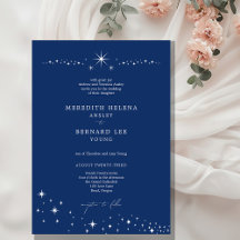 Formale himmlische elegante Hochzeit Navy Blau