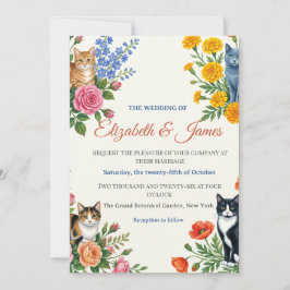 Formale Hochzeit Elizabeth & James Einladung