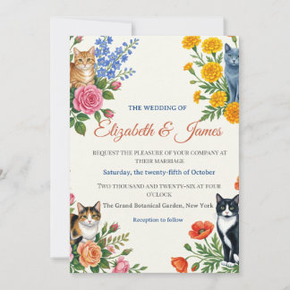 Formale Hochzeit Elizabeth & James Einladung