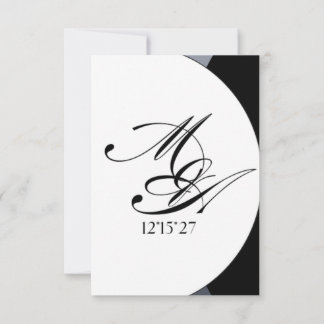 Formale Hochzeitsdetails Karte