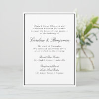 Formale klassische Grenzskripte Elegante Hochzeit