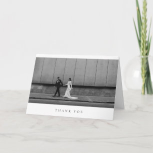 Formale klassische Hochzeitsfoto-Dankeskarten mit Dankeskarte