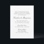 Formale klassische klassische klassische Script-El Einladung<br><div class="desc">Formale klassische traditionelle Skriptsprache Elegante Einladung zur Hochzeit</div>