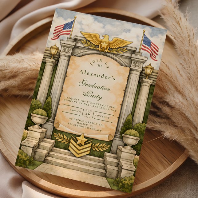 Formale Militär-Abschlussfeier Einladung (Von Creator hochgeladen)