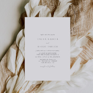 Formale moderne Schrift Hochzeit Einladung