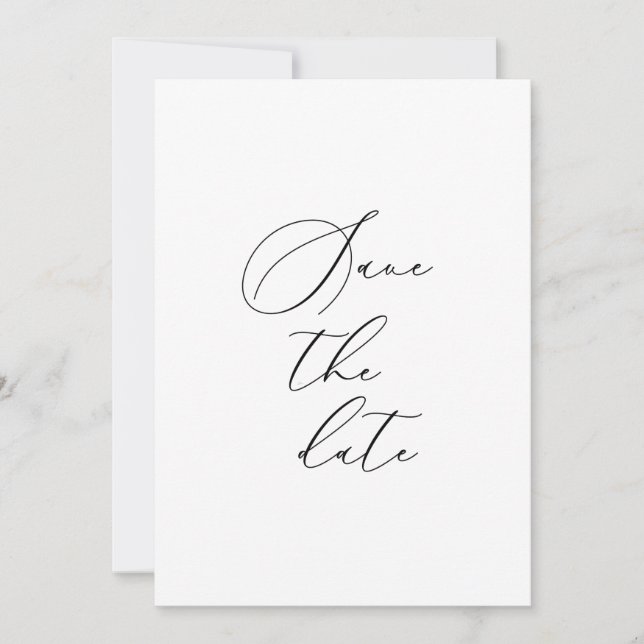 Formale Save The Date-Karte Date (Vorderseite)