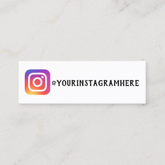 formale Sozialmedien Mini Visitenkarte (Vorderseite)