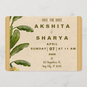 Formale traditionelle Hochzeit - Save-the-Date Save The Date