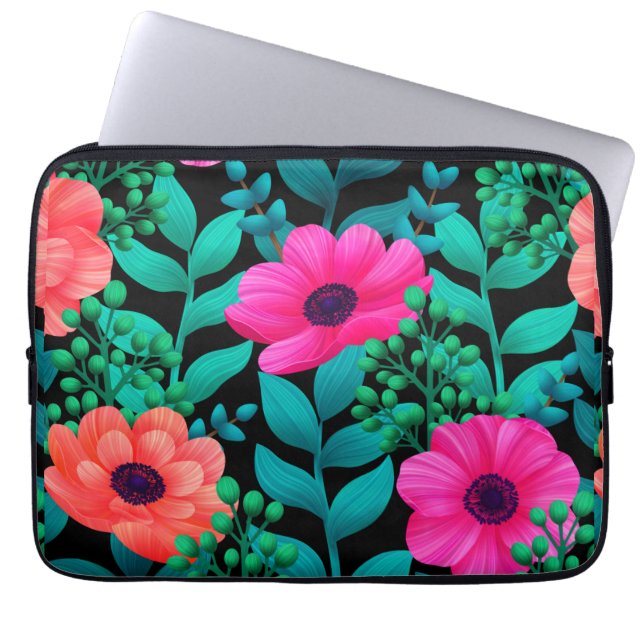 Formale und Glamour nahtlose Muster natürliche Fed Laptopschutzhülle (Vorderseite)