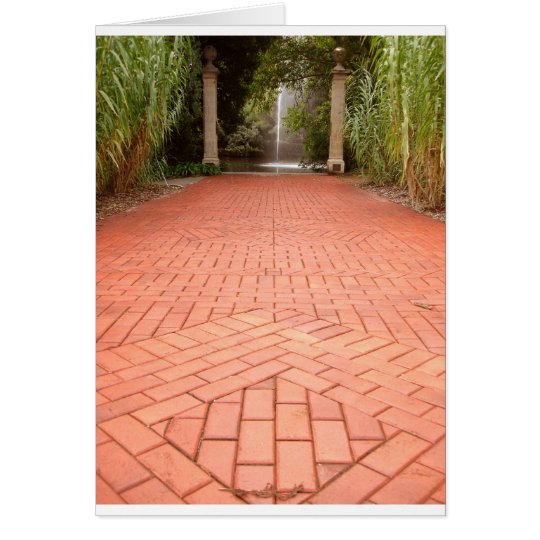 Formaler Garten-Weg zum Wasser-Brunnen Karte