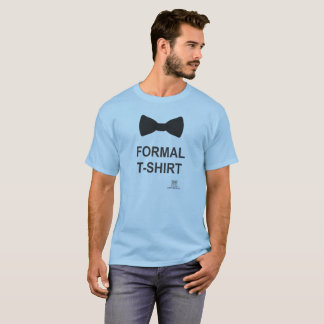 Formaler T - Shirt mit Bogen-Krawatte