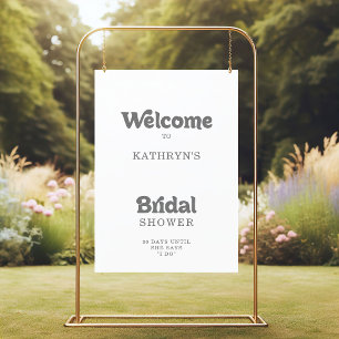 Formales einfaches minimalistisches Brautparty-Wil Poster