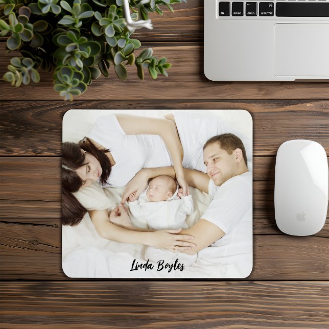 Formales Foto Personalisiert Einfach Mousepad (Von Creator hochgeladen)