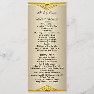 Formales Hochzeitsprogramm Lang Programm