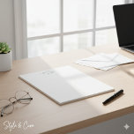 Formales Notepad mit Ihrem Namen anpassen Notizblock<br><div class="desc">Bleibe im Stil mit diesem Sleek Formal Notepad angepasst mit Ihrem Namen. Mit minimalistischem Design und hochwertigem Papier eignet es sich perfekt für berufliche Meetings, Notizen oder den persönlichen Gebrauch. Fügen Sie eine personalisierte Touch hinzu, um Ihren Arbeitsbereich zu erweitern oder einem Spezialisten zu schenken, der sowohl Eleganz als auch...</div>