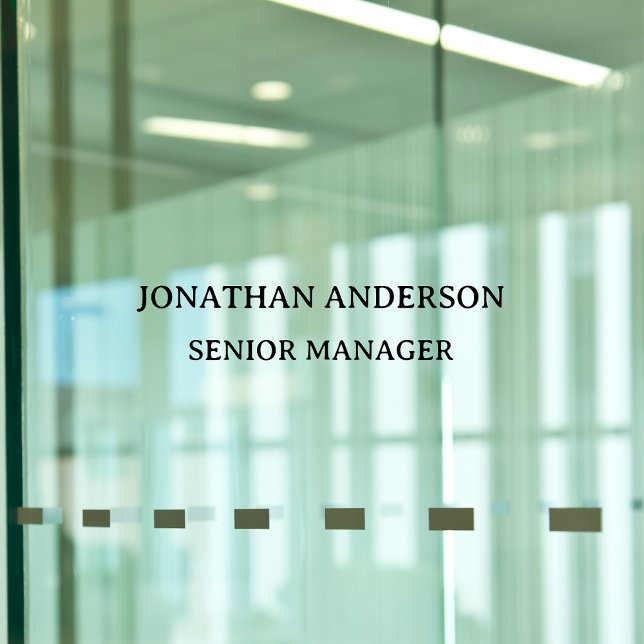 Formales Schulbüro - Tür Fensteraufkleber (Von Creator hochgeladen)