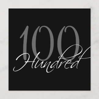 Formales schwarzes Grau-100. Einladung